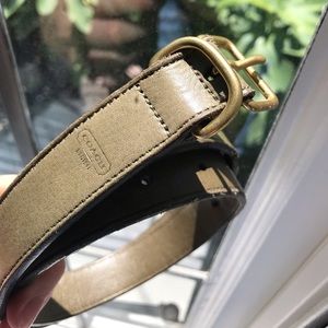 Olive Green Vintage Coach Belt